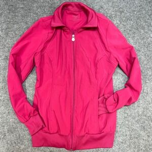 Cherokee Infinity Hot Pink Athletic Track Jacket Full Zip Women's Size Small